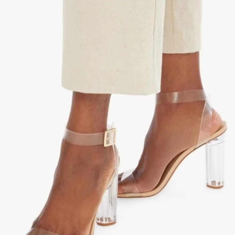 Clear Heeled Sandal